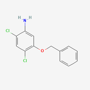 molecular formula C13H11Cl2NO B1303681 5-(苄氧基)-2,4-二氯苯胺 CAS No. 338960-25-1