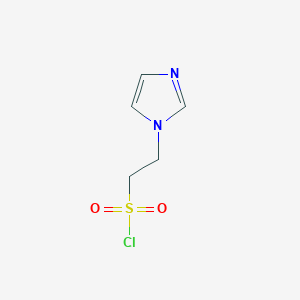 molecular formula C5H7ClN2O2S B13036810 2-(1H-Imidazol-1-yl)ethanesulfonylchloride 