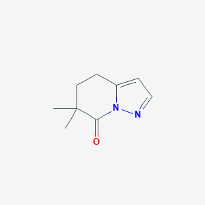 molecular formula C9H12N2O B13036852 6,6-Dimethyl-5,6-dihydropyrazolo[1,5-A]pyridin-7(4H)-one 