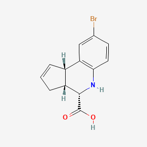 (3aR,4S,9bS)-8-bromo-3a,4,5,9b-tetrahydro-3H-cyclopenta[c]quinoline-4-carboxylic acid