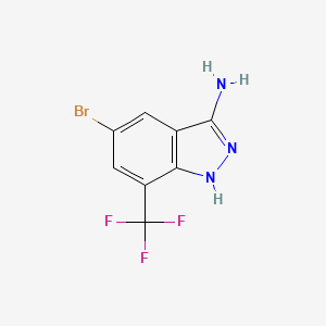 5-Bromo-7-(trifluoromethyl)-1H-indazol-3-amine