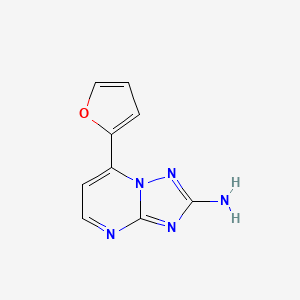 molecular formula C9H7N5O B1303692 7-(2-呋喃基)[1,2,4]三唑并[1,5-a]嘧啶-2-胺 CAS No. 338793-16-1