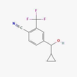 4-(Cyclopropyl(hydroxy)methyl)-2-(trifluoromethyl)benzonitrile