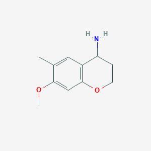 7-Methoxy-6-methylchroman-4-amine