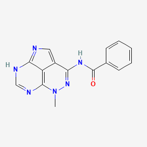 N-(7-methyl-2,6,7,9,11-pentazatricyclo[6.3.1.04,12]dodeca-1,3,5,8(12),9-pentaen-5-yl)benzamide