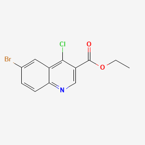 molecular formula C12H9BrClNO2 B1303697 6-溴-4-氯喹啉-3-羧酸乙酯 CAS No. 206257-39-8