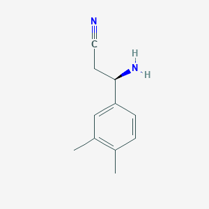 (3R)-3-amino-3-(3,4-dimethylphenyl)propanenitrile