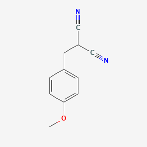 molecular formula C11H10N2O B1303699 2-(4-甲氧基苄基)丙二腈 CAS No. 5553-92-4