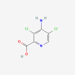 molecular formula C6H4Cl2N2O2 B13036991 4-Amino-3,5-dichloropyridine-2-carboxylic acid CAS No. 66280-95-3