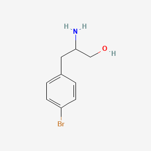 molecular formula C9H12BrNO B13036992 b-Amino-4-bromobenzenepropanol 