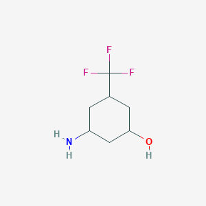 3-Amino-5-(trifluoromethyl)cyclohexan-1-ol