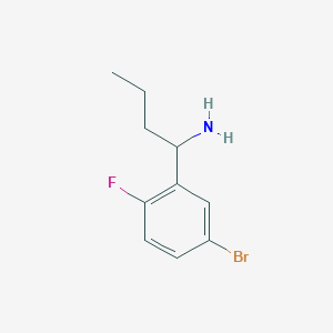 1-(5-Bromo-2-fluorophenyl)butan-1-amine