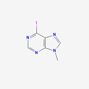 molecular formula C6H5IN4 B13037055 6-iodo-9-methyl-9H-purine 