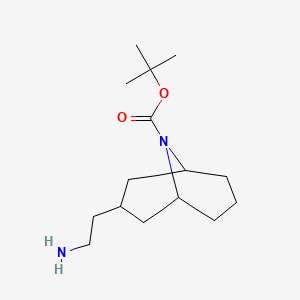 Tert-butyl3-(2-aminoethyl)-9-azabicyclo[3.3.1]nonane-9-carboxylate