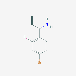 1-(4-Bromo-2-fluorophenyl)prop-2-EN-1-amine