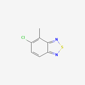 molecular formula C7H5ClN2S B13037111 5-Chloro-4-methylbenzo[c][1,2,5]thiadiazole 