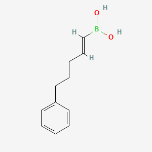 molecular formula C11H15BO2 B13037112 [(E)-5-phenylpent-1-enyl]boronic acid CAS No. 161282-94-6