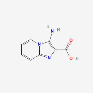 molecular formula C8H7N3O2 B13037125 3-Aminoimidazo[1,2-A]pyridine-2-carboxylic acid 