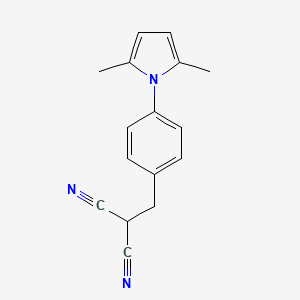 molecular formula C16H15N3 B1303714 2-[4-(2,5-二甲基-1H-吡咯-1-基)苄基]-丙二腈 CAS No. 771552-11-5