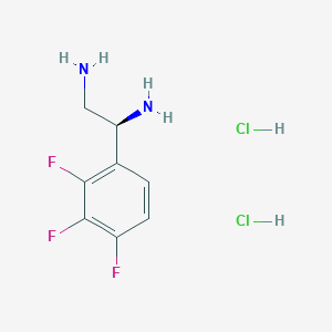 (1S)-1-(2,3,4-Trifluorophenyl)ethane-1,2-diamine 2hcl