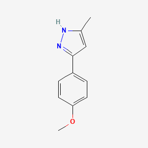 molecular formula C11H12N2O B1303719 3-(4-methoxyphenyl)-5-methyl-1H-pyrazole CAS No. 23263-96-9