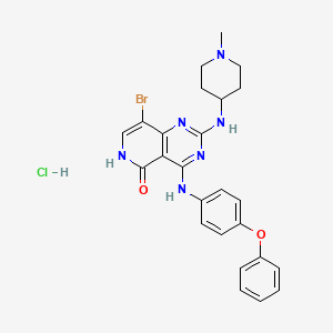 molecular formula C25H26BrClN6O2 B13037217 G-749 hydrochloride CAS No. 1457983-33-3