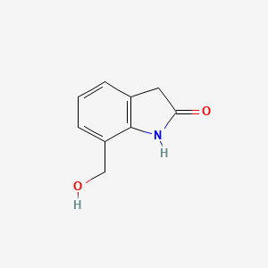 molecular formula C9H9NO2 B13037233 7-(Hydroxymethyl)indolin-2-one 