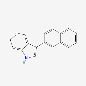 molecular formula C18H13N B13037238 3-(Naphthalen-2-yl)-1H-indole 