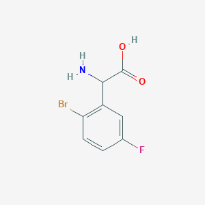 2-Amino-2-(2-bromo-5-fluorophenyl)acetic acid