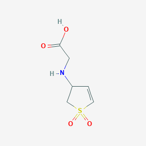 molecular formula C6H9NO4S B1303727 2-((1,1-Dioxido-2,3-dihydrothiophen-3-yl)amino)acetic acid CAS No. 201990-24-1