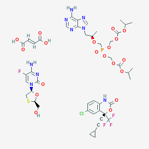 Efavirenz, emtricitabine, and tenofovir disoproxil fumarate