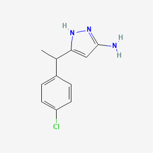 3-(1-(4-Chlorophenyl)ethyl)-1H-pyrazol-5-amine