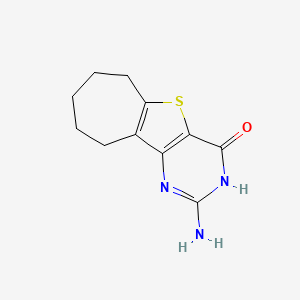 2-Amino-7,8,9,10-tetrahydro-1H-cyclohepta[4,5]thieno[3,2-D]pyrimidin-4(6H)-one