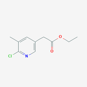 Ethyl 2-(6-chloro-5-methylpyridin-3-yl)acetate