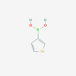 molecular formula C4H5BO2Se B13037447 Selenophen-3-ylboronic acid CAS No. 35133-85-8