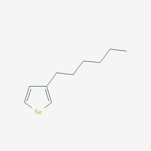 molecular formula C10H16Se B13037450 3-Hexylselenophene 