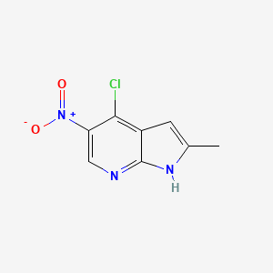 4-chloro-2-methyl-5-nitro-1H-pyrrolo[2,3-b]pyridine