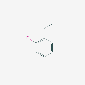 molecular formula C8H8FI B13037506 1-Ethyl-2-fluoro-4-iodobenzene 