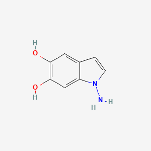 molecular formula C8H8N2O2 B13037511 1-Amino-1h-indole-5,6-diol 