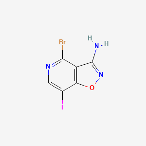 3-Amino-4-bromo-7-iodoisoxazolo[4,5-c]pyridine