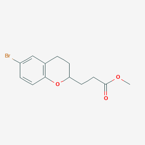 Methyl 3-(6-bromochroman-2-YL)propanoate