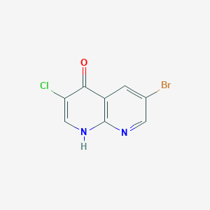 6-Bromo-3-chloro-1,8-naphthyridin-4-OL