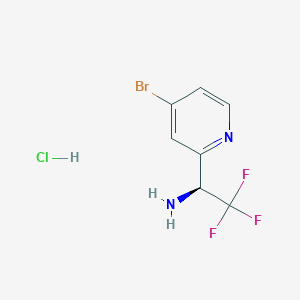 (S)-1-(4-Bromopyridin-2-YL)-2,2,2-trifluoroethan-1-amine hcl