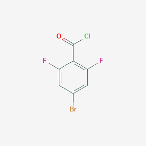 molecular formula C7H2BrClF2O B1303756 4-溴-2,6-二氟苯甲酰氯 CAS No. 497181-19-8