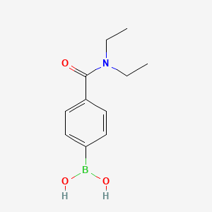 molecular formula C11H16BNO3 B1303757 4-(N,N-二乙氨基羰基)苯硼酸 CAS No. 389621-80-1