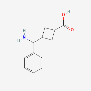 3-(Amino(phenyl)methyl)cyclobutane-1-carboxylic acid