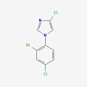 1-(2-Bromo-4-chlorophenyl)-4-chloro-1H-imidazole