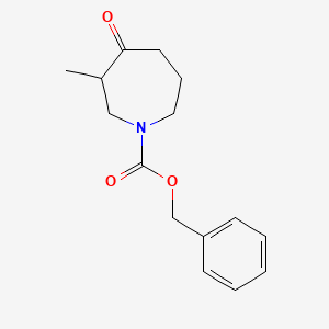 molecular formula C15H19NO3 B13037610 Benzyl 3-methyl-4-oxoazepane-1-carboxylate 