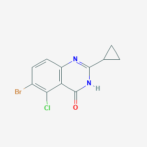 6-Bromo-5-chloro-2-cyclopropylquinazolin-4(3H)-one