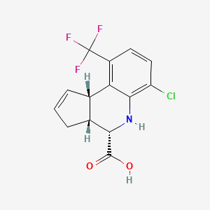 (3aR,4S,9bS)-6-chloro-9-(trifluoromethyl)-3a,4,5,9b-tetrahydro-3H-cyclopenta[c]quinoline-4-carboxylic acid